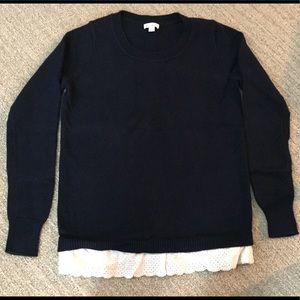 Gap Sweater w/ Ruffle Shirt Bottom